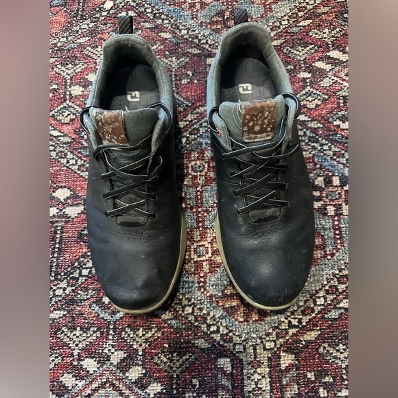 Men’s Black/Gray ECCO Hybrid Golf Shoes, size 11 - Picture 9 of 9